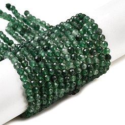 Natural Green Strawberry Quartz Beads Strands&nbsp;G-D340-A03-4mm