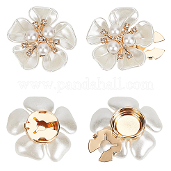 2 Pairs Alloy Rhinestone Cufflinks&nbsp;BUTT-CY0001-40