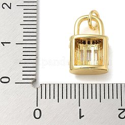 Rack Plating Brass Micro Pave Cubic Zirconia Pendants&nbsp;KK-K392-47G