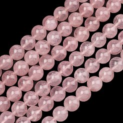 Natural Madagascar Rose Quartz Beads Strands&nbsp;G-Z146-A01-8mm-01