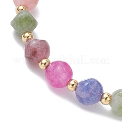 Natural Fluorite Beads Stretch Bracelets for Women&nbsp;BJEW-JB12242