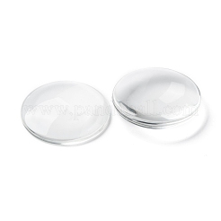 Transparent Glass Cabochons&nbsp;GGLA-R026-45mm