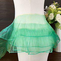 10 Yards Lucency Polyester Pleated Lace Trim&nbsp;OCOR-GF0004-74D