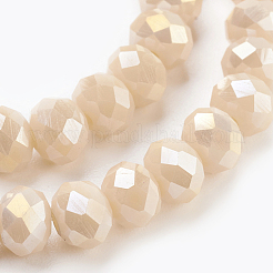 Electroplate Glass Beads Strands&nbsp;GLAA-K027-FR-B01