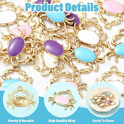 10Pcs Alloy Enamel Pendants&nbsp;ENAM-YW0006-36