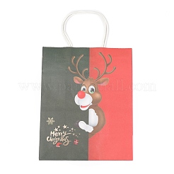 Christmas Theme Kraft Paper Bags&nbsp;ABAG-H104-D06