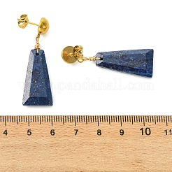 Dyed Natural Lapis Lazuli & Natural Amazonite & Natural Tiger Eye Dangle Stud Earrings&nbsp;EJEW-JE07032
