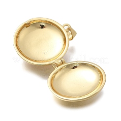 Brass Locket Pendants&nbsp;KK-D431-030B-G
