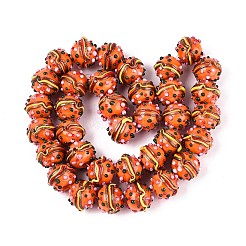 Handmade Lampwork Bumpy Beads&nbsp;LAMP-T022-05B