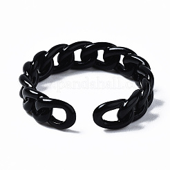 Spray Painted Brass Cuff Rings&nbsp;LS-RJEW-S044-146A