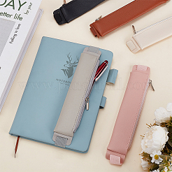 5Pcs 5 Colors Leather Single Pen Holders&nbsp;AJEW-AN0007-43