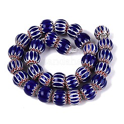 Handmade Millefiori Glass Round Beads&nbsp;LA-N002-10B