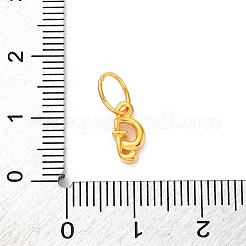 925 Sterling Silver Letter Charms with Jump Rings&nbsp;LS-STER-R008-01G-G