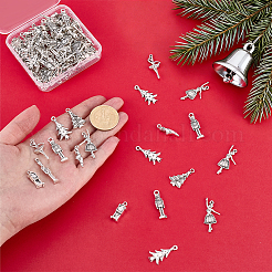 96Pcs 8 Styles Tibetan Style Alloy Pendants Sets&nbsp;TIBEP-PH0001-93
