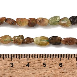 Natural Green Garnet Beads Strands&nbsp;GG-CBAAEDE-B04