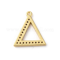 Rack Plating Brass Micro Pave Cubic Zirconia Pendant&nbsp;KK-H449-76G-06