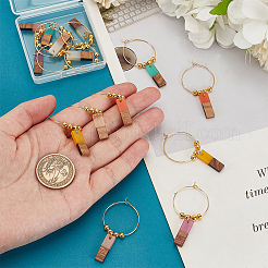 Brass Wine Glass Charms&nbsp;AJEW-GO00012