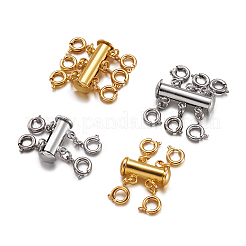 Brass Magnetic Slide Lock Clasps&nbsp;KK-TA0007-17