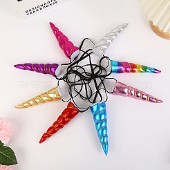 8Pcs 8 Colors Cloth Unicorn Horn Ear Elastic Headband&nbsp;OHAR-GF0001-50