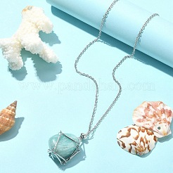 Tarnish Resistant 304 Stainless Steel Braided Macrame Pouch Empty Stone Holder for Pendant Necklace Making&nbsp;NJEW-TA00078