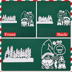 2Pcs 2 Styles Christmas Carbon Steel Cutting Dies Stencils&nbsp;FIND-GF0007-51