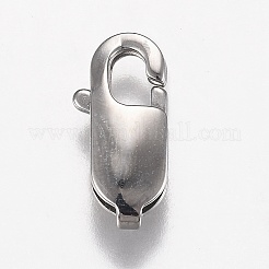 Non-Tarnish 316 Surgical Stainless Steel Lobster Claw Clasps&nbsp;X-STAS-Z013-02C