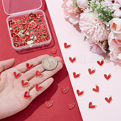 100Pcs Alloy Enamel Charms&nbsp;ENAM-UN0001-36