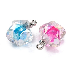 AB Color Resin Star Pendants&nbsp;RESI-U002-05