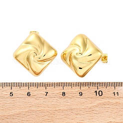 Rhombus 304 Stainless Steel Stud Earrings&nbsp;EJEW-A125-77G