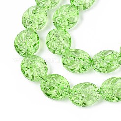 Baking Paint Transparent Glass Beads Strands&nbsp;DGLA-N017-04H