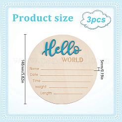 Wooden Baby Photo Props&nbsp;WOOD-WH0002-56C