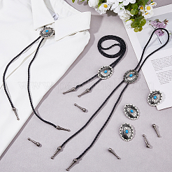 6Pcs Alloy Bolo Tie Slide Charms&nbsp;DIY-FH0008-59