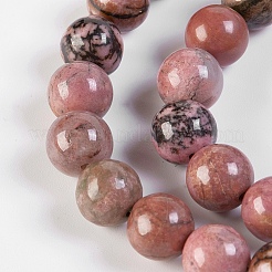 Natural Rhodonite Beads Strands&nbsp;G-K254-04-10mm