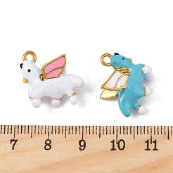 304 Stainless Steel Enamel Pendants&nbsp;STAS-P396-22G-M