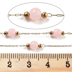 Handmade Round Dyed Natural Malaysia Jade Beaded Chains&nbsp;CHS-P019-08G-G