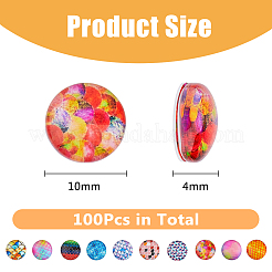 Glass Cabochons&nbsp;GLAA-DC0001-47