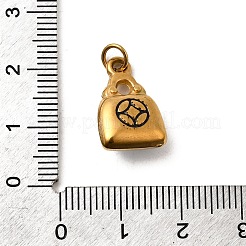 304 Stainless Steel Enamel Pendants&nbsp;STAS-B097-09G-01