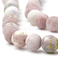 Natural Marble and Sesame Jasper/Kiwi Jasper Beads Strands&nbsp;X-G-T106-288