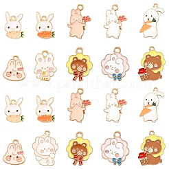 40Pcs Alloy Enamel Pendants&nbsp;ENAM-FS0002-40