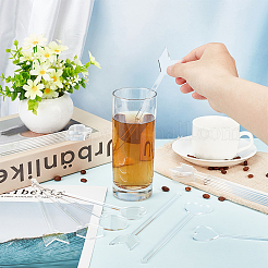 24Pcs 4 Style Transparent Acrylic Stirring Rods&nbsp;AJEW-FG0003-16