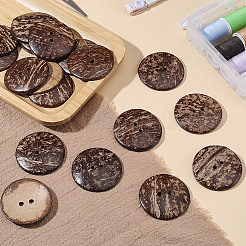 20Pcs Coconut Buttons&nbsp;COCO-CY0001-01