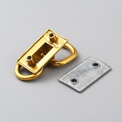 Alloy Double D-ring Suspension Clasps for Bag Strap&nbsp;FIND-WH0111-347