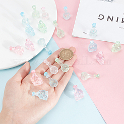 48Pcs 6 Styles Dummy Bottle Transparent Resin Cabochon&nbsp;RESI-OC0001-49