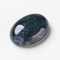 Natural Moss Agate Cabochons&nbsp;X-G-F296-09-18x25mm