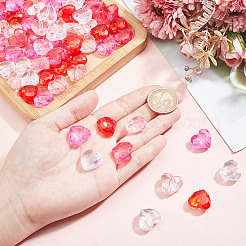 100Pcs 5 Colors Transparent Acrylic Beads&nbsp;TACR-HY0001-06