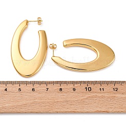 Oval 304 Stainless Steel Stud Earrings&nbsp;EJEW-A125-26G