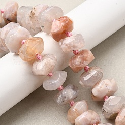 Natural Cherry Blossom Agate Beads Strands&nbsp;G-K195-04A