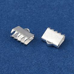 925 Sterling Silver Ribbon Ends&nbsp;STER-D006-27S