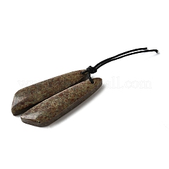 Natural Stichtite Pendants&nbsp;G-L617-H07-10x40mm