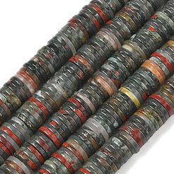 Natural African Bloodstone Beads Strands&nbsp;G-G329-B06-8x1mm